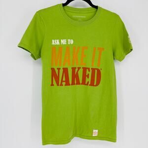 The Naked Turtle White Rum Kiwi Green Women's T-Shirt - Size S - GUC